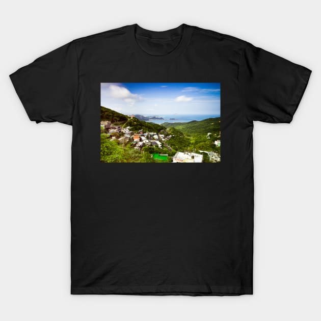 Unique landscape photography of Jiufen Old Street 九份老街 T-Shirt by AvonPerception